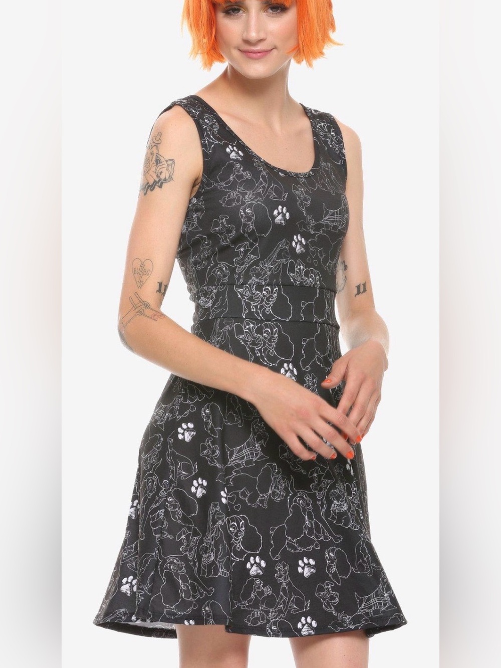 Hot Topic Disney Lady and the Tramp sleeveless mini skater dress size 3X